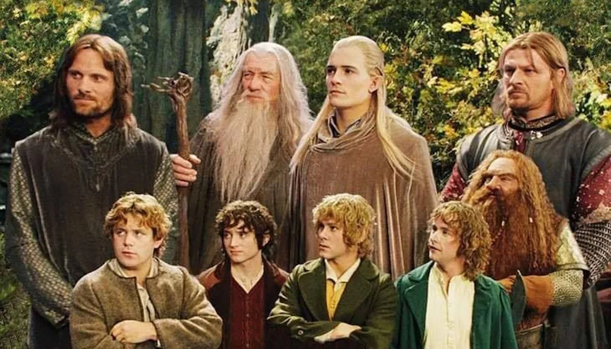 Cast of the fellowship in The Lord of the Rings trilogy