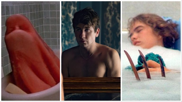 Des scènes de baignoire de films presque aussi dégoûtantes que celles de Saltburn