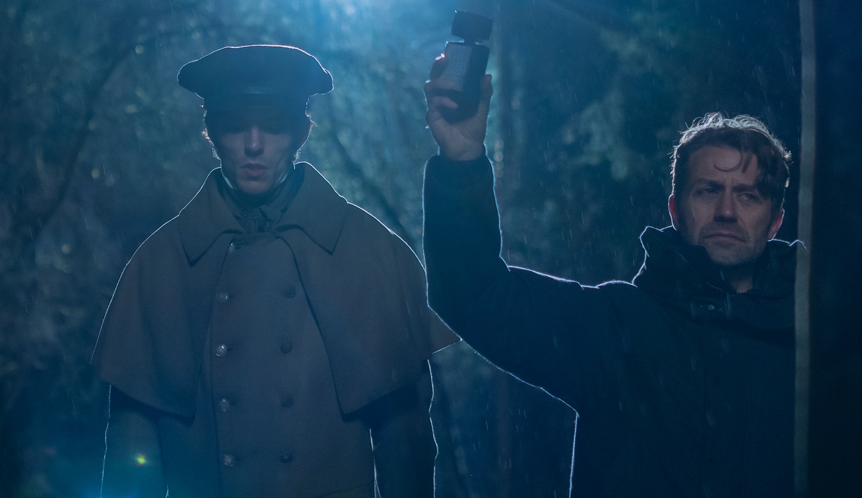 Jarin Blaschke and Nicholas Hoult on Nosferatu Set