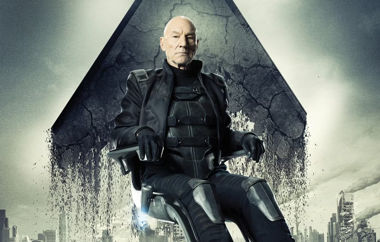 Patrick Stewart in X-Men poster