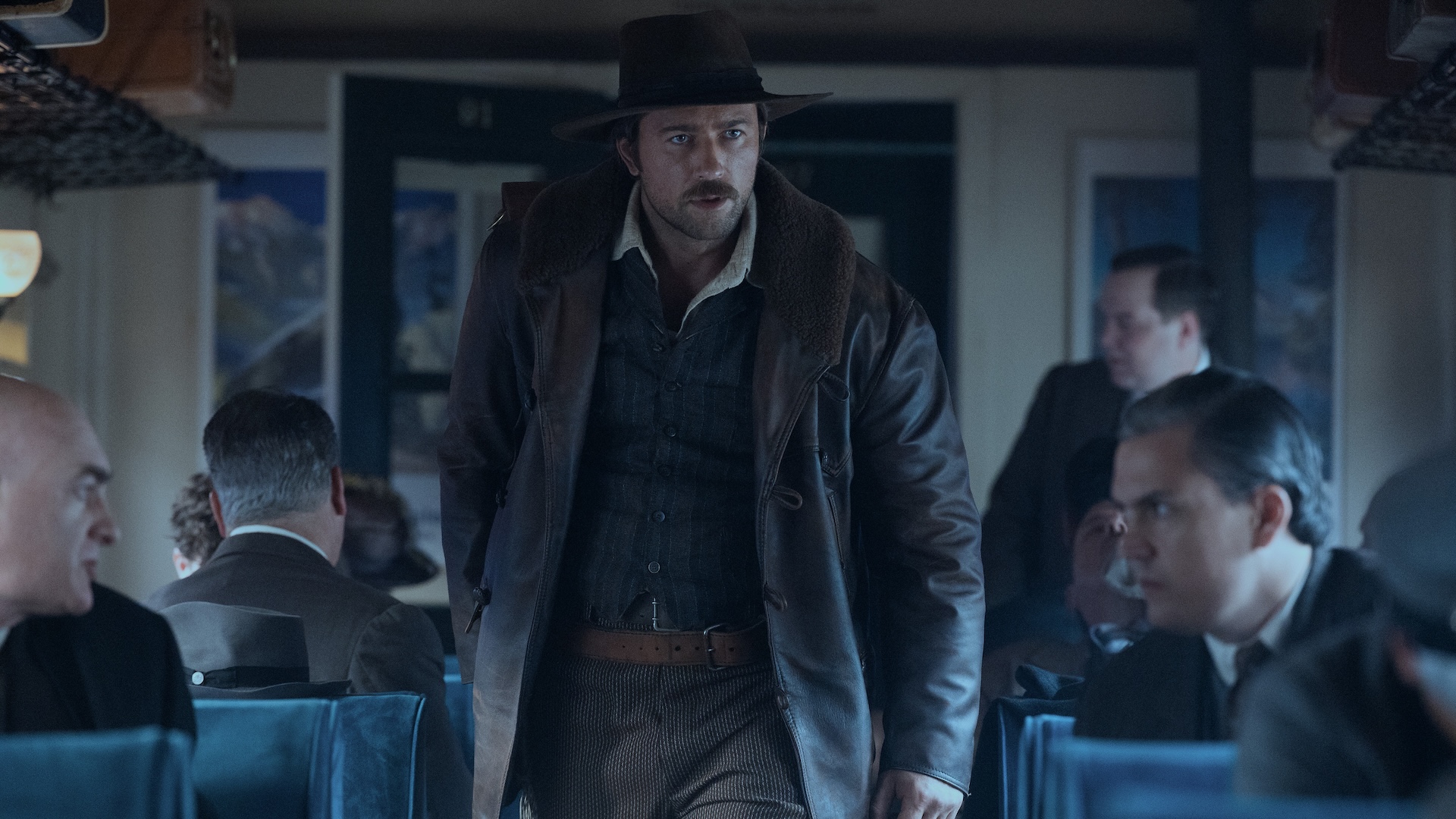 Brandon Sklenar as Spencer in season 2, Episode 7 of 1923 streaming on Paramount+.