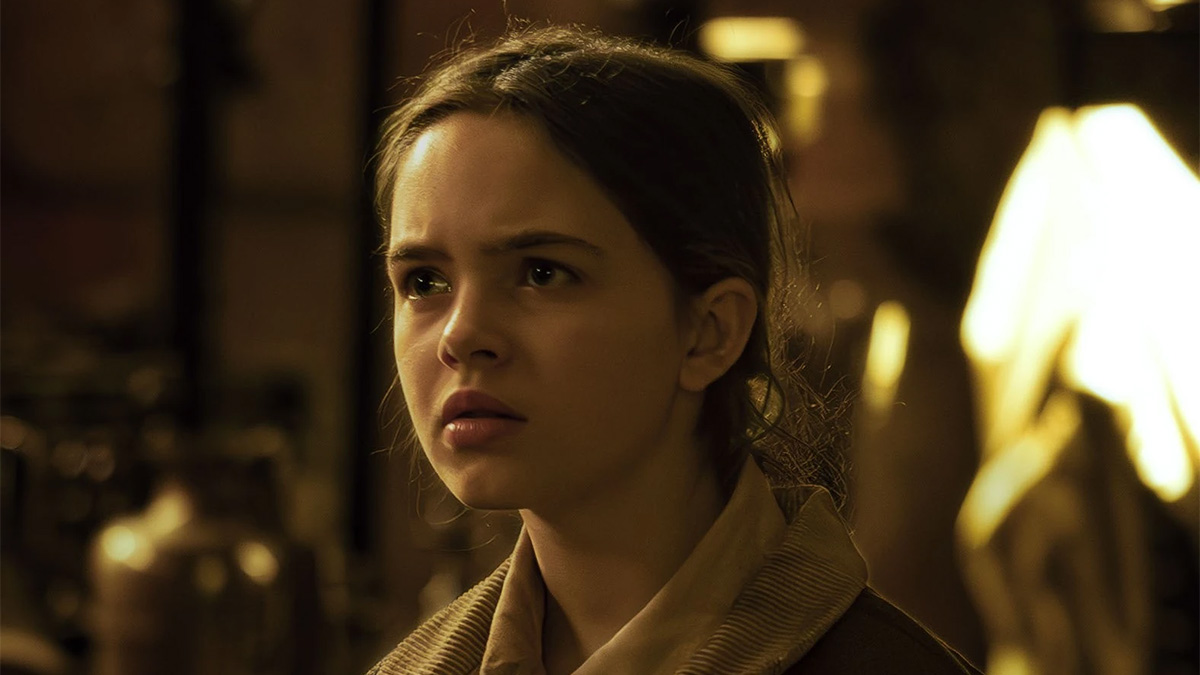 A young girl wearing an aviator jacket in Star Wars: Skeleton Crew on Disney+