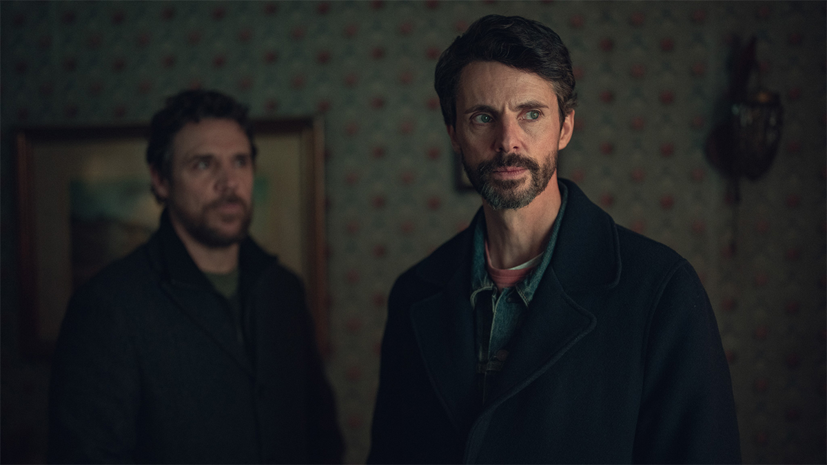 Jamie Sives and Matthew Goode in Netflix's Dept. Q